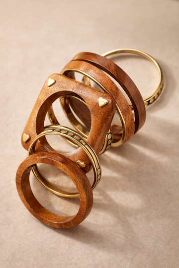 Earthglow Statement Stack - Set of 7 bangles