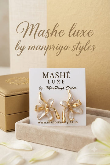 Meena water pearl studs