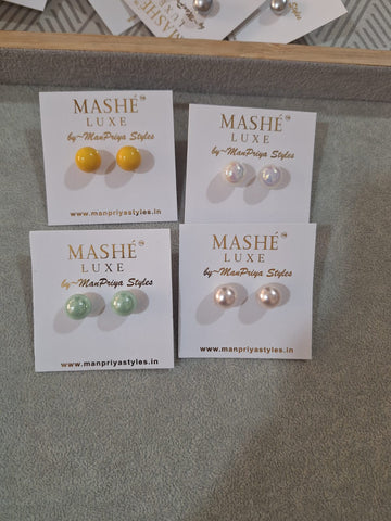 Everyday wear pearl studs