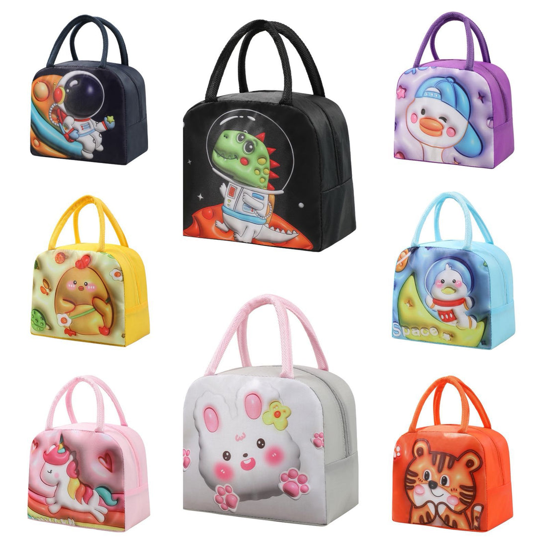 Cute Characters Kids Insulated Tiffin Bag