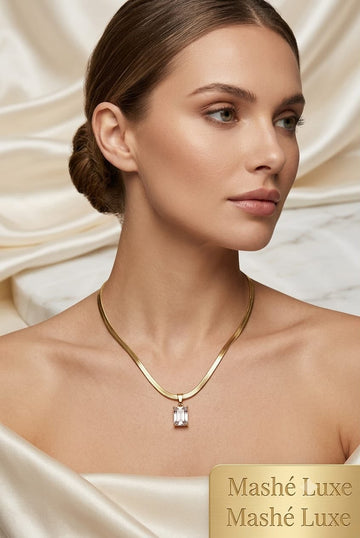 Minimal Anti Tarnish Daily Wear White Stone Necklace