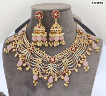 Royal Meenakari Kundan Bridal Necklace Set
